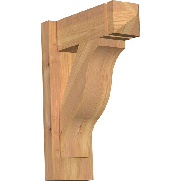 Ekena Millwork Funston Arts & Crafts Smooth Outlooker, Western Red Cedar, 5 1/2"W x 14"D x 18"H OUT06X14X18FST03SWR - main